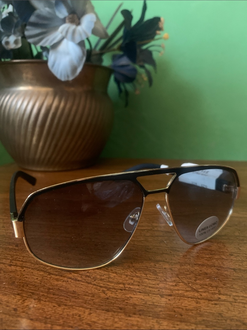 NWT No Label Green Gradient Sunglasses